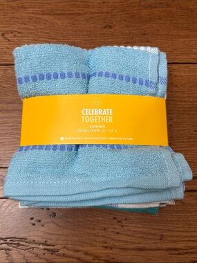 Celebrate Together Summer Dishcloths - Light Blue